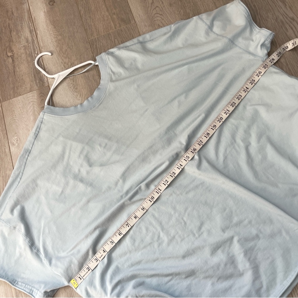 Free People Tshirt hot shot reversible tee oversized womens Blue (medium) casual - Picture 3 of 6